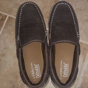 Mens brown boat shoes dress shoes size 8